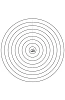 Eenvoudige mandala kleurplaat 1